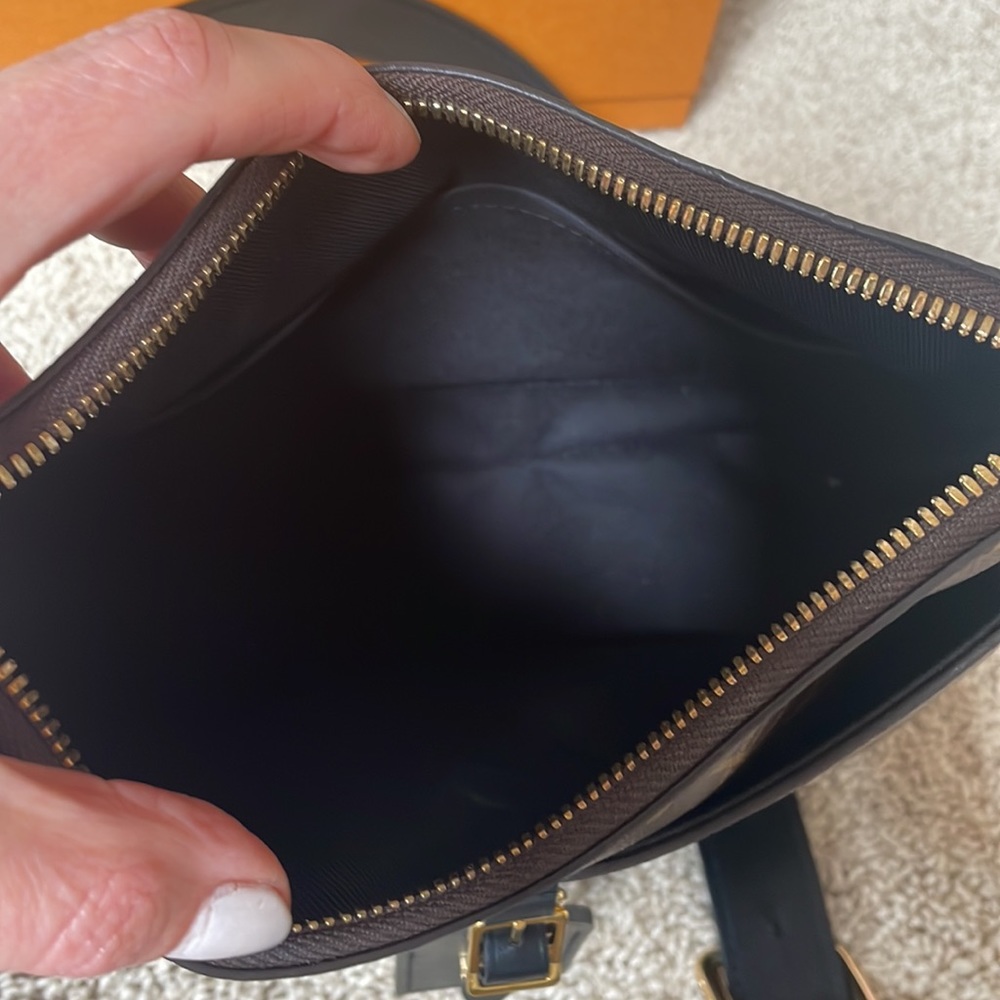 Louis Vuitton Monogram Canvas Crossbody Bag in Brown and Black - Picture 11 of 14